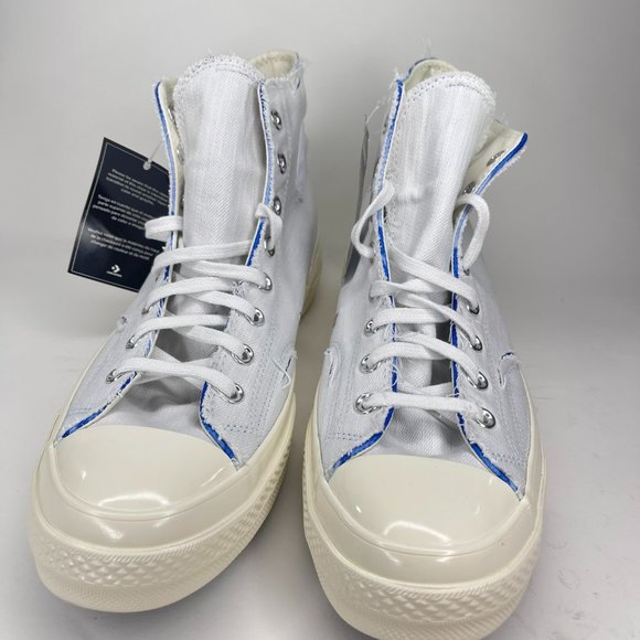 Converse Mens Chuck 70 HI x SGA Chase the Drip White Blue Shoes 172590C main image 5